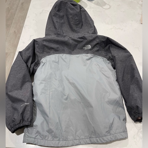 The North Face Warm Storm Girls Jacket - Periscope Gray Heather / Pink size 6 - Picture 3 of 5